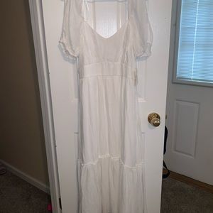 Altar’d state white midi dress